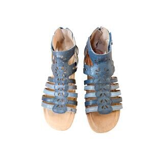 Earth Origins Admiral Blue Multi Bevvy Sandals Size 9
